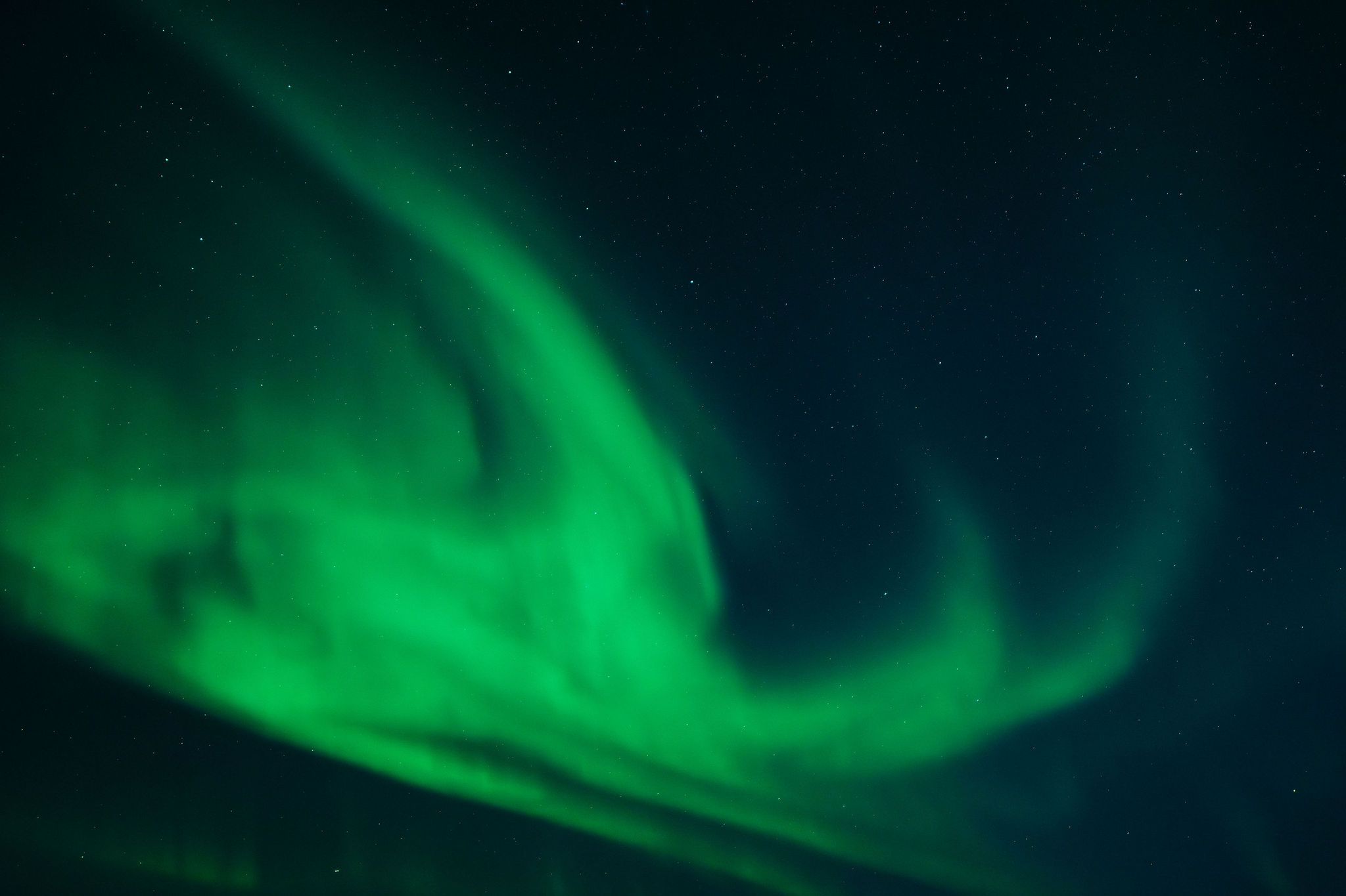 Northern lights over Finnish Lapland